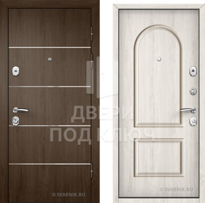 Металлическая входная вторая дверь в коттедж ДПК-2362