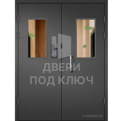 Подъездная входная дверь с окном ДПК-13759